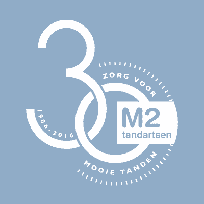 M2 tandartsen jubileum logo